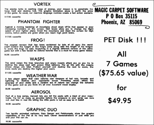 magic carpet advertisement